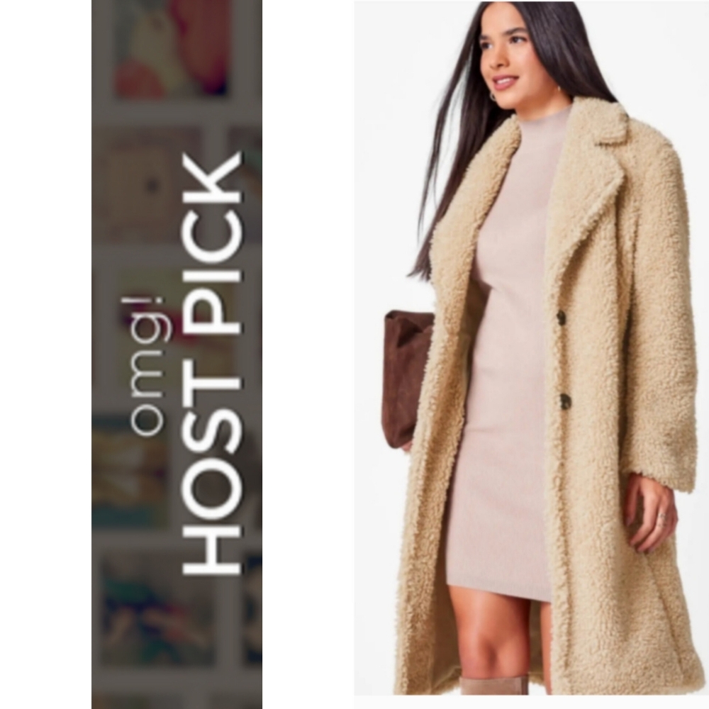 Esmara by Heidi Klum Women's Cream Teddy Coat *HOST PICK*